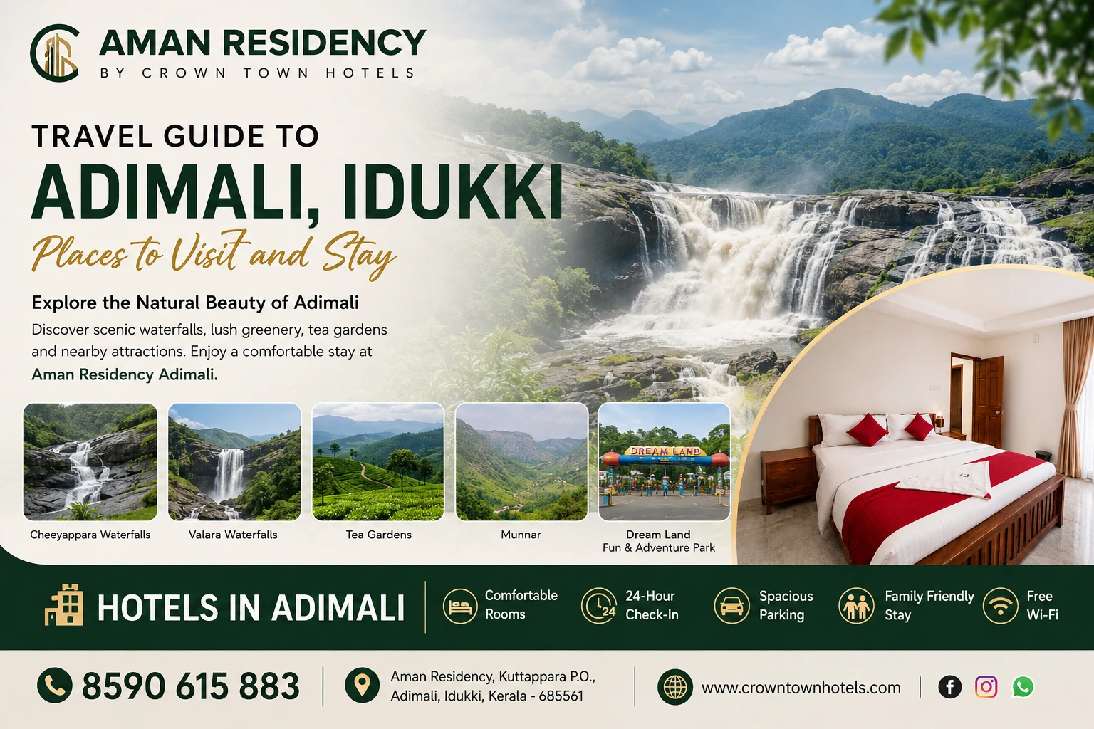 hotels in adimali