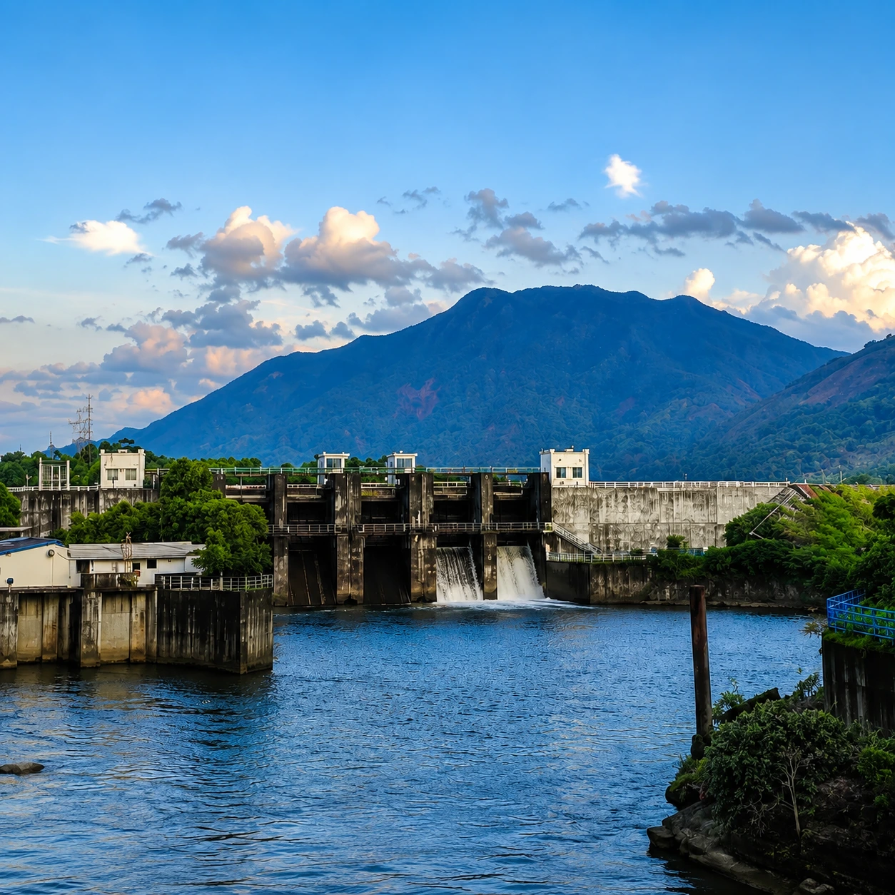 Malankara Dam and scenic surroundings near Thodupuzha